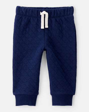 Bébé garçon - Ensemble 2 pièces cache-couche rayé à manches longues et capuchon et pantalon - Blanc, marine, 