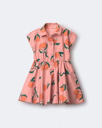Toddler Girl Avenue Twirl&trade; Dress in Clementine Grove Print - Peach, 