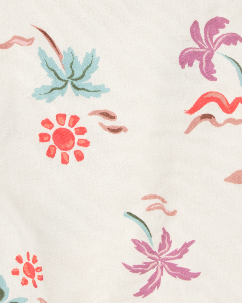 Baby Beach Print Cotton Romper, image 2 of 3 slides