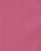 Kid Ribbed Button-Down Vest - Purple, image 2 of 3 slides