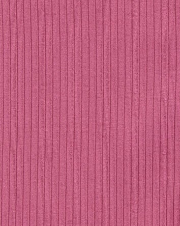 Kid Ribbed Button-Down Vest - Purple, 
