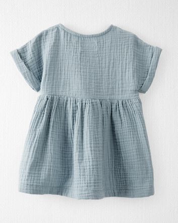 Baby Organic Cotton Gauze Dress, 