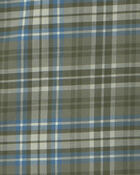 Boys Plaid Button-Down Shirt - Green, image 2 of 3 slides