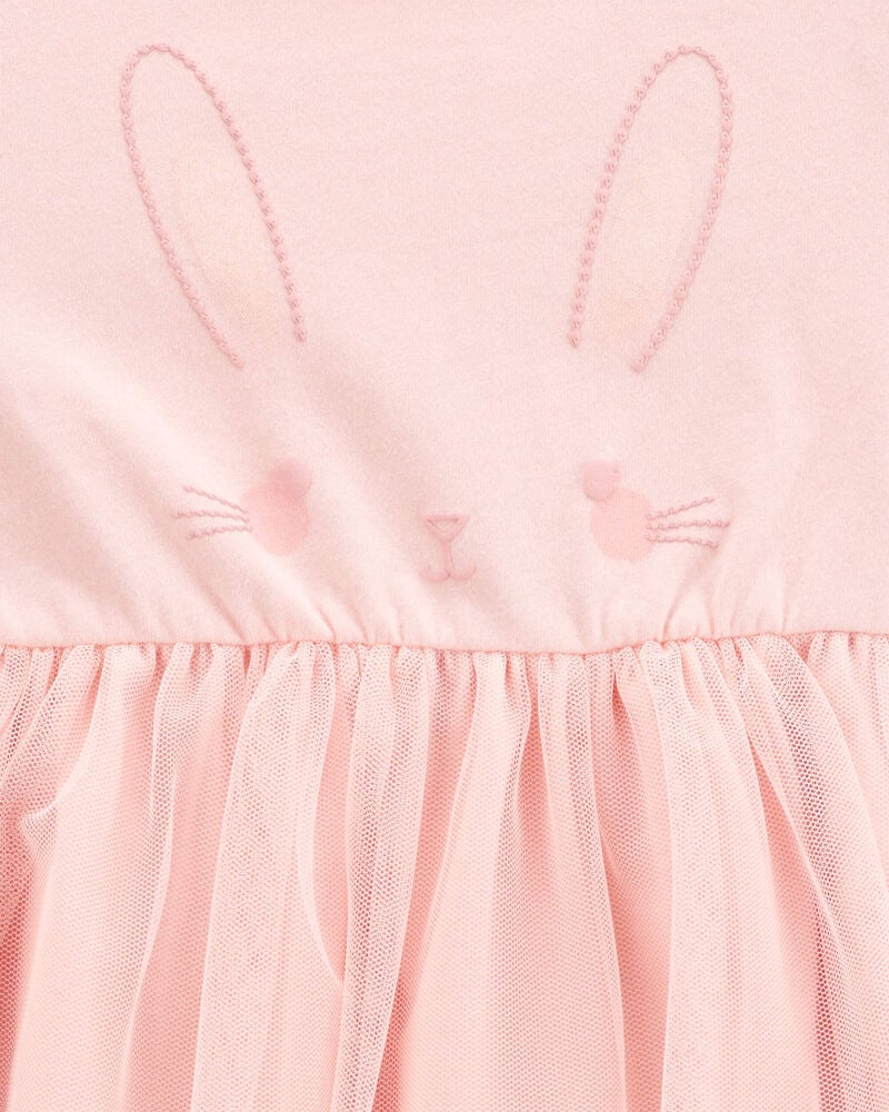 Toddler Bunny Tutu Dress - Pink, image 3 of 4 slides