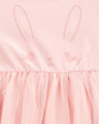 Toddler Bunny Tutu Dress - Pink, image 3 of 4 slides