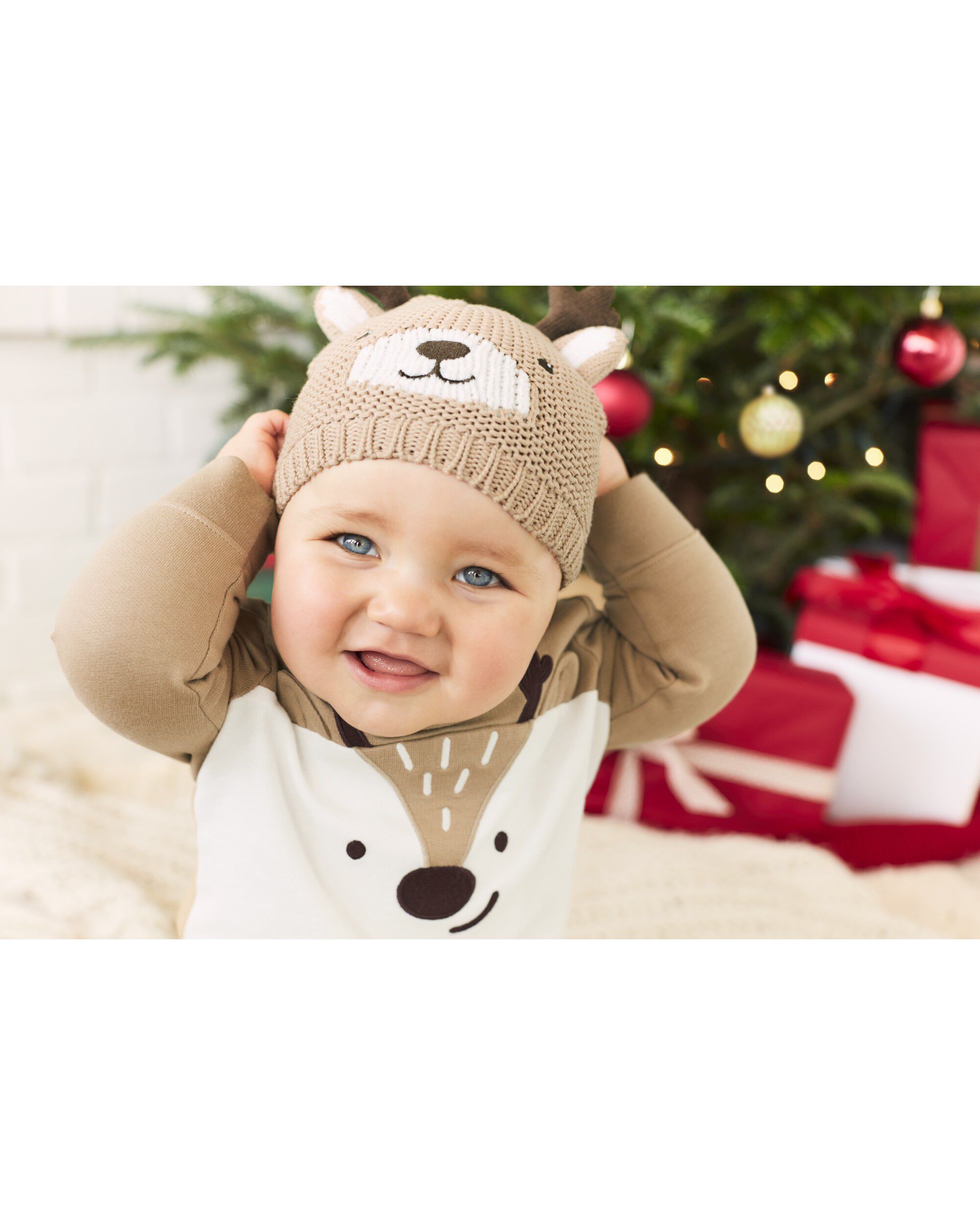 Reindeer Knit Cap