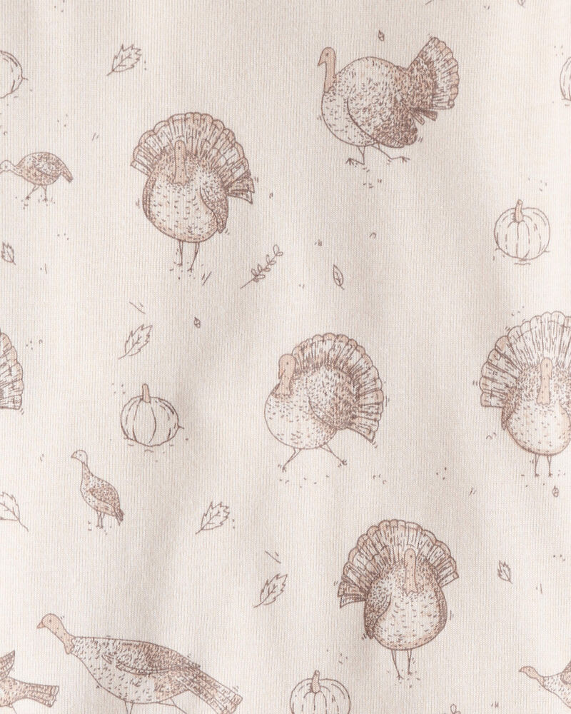Kid Organic Cotton Pyjamas in Autumn Grove Print, image 3 of 5 slides