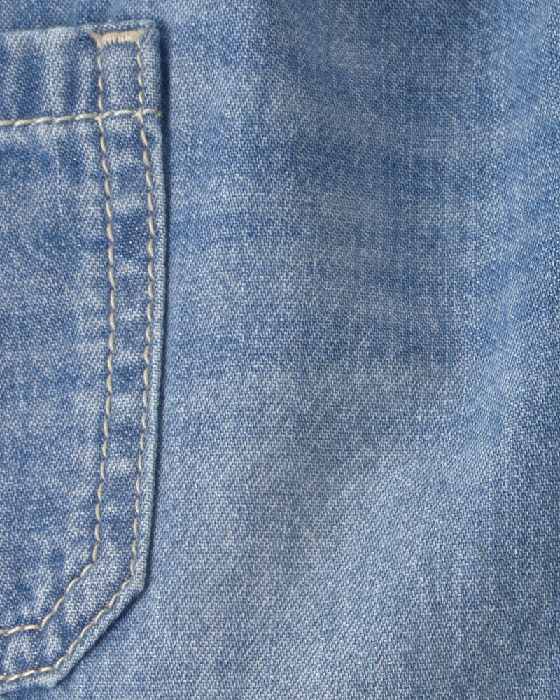 B&eacute;b&eacute; gar&ccedil;on - Shorts en Denim avec Cordon de serrage - Bleu, image 4 sur 4 diapositives