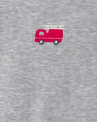 Baby Boy 5-Pack Firetruck Striped Short-Sleeve Bodysuits, image 5 of 7 slides