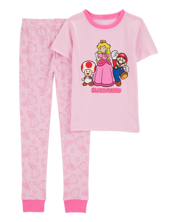 Kid 2-Piece Super Mario 100% Snug Fit Cotton Pyjamas, 