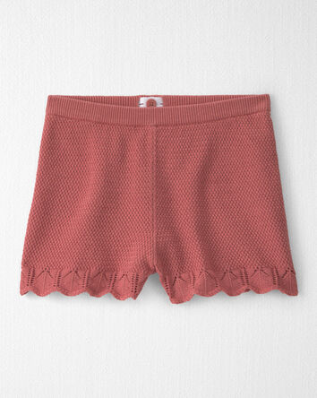 Girls 2-Piece Organic Cotton Knit Top & Short Set, 