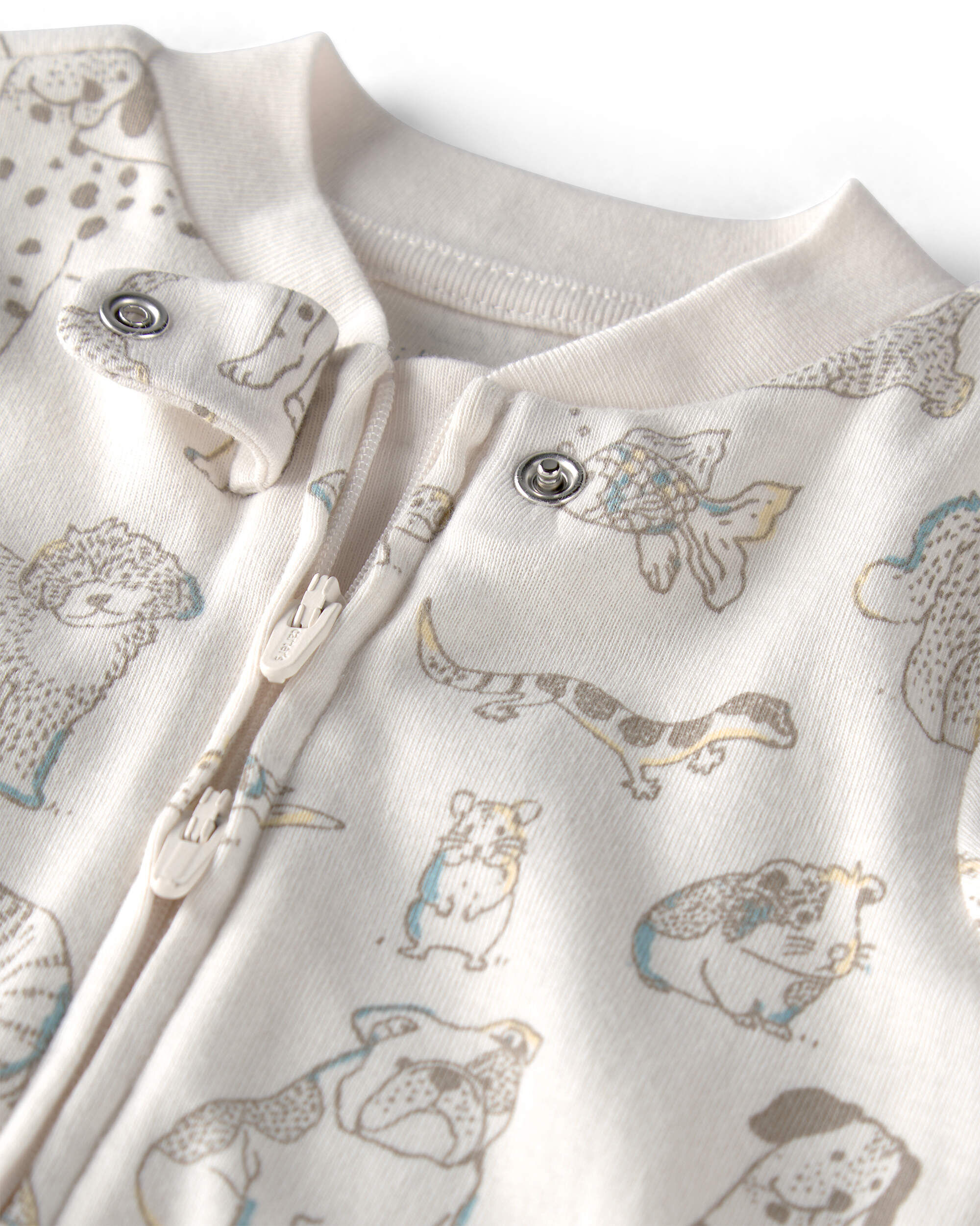 Baby Organic Cotton Sleeper Pyjama in Pet-Print | Carter's Oshkosh