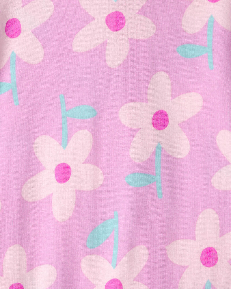 B&eacute;b&eacute; fille - Emballage 2 pyjamas 1 pi&egrave;ce ajust&eacute;s en 100 % coton, papillons et fleurs - Rose, image 4 sur 4 diapositives