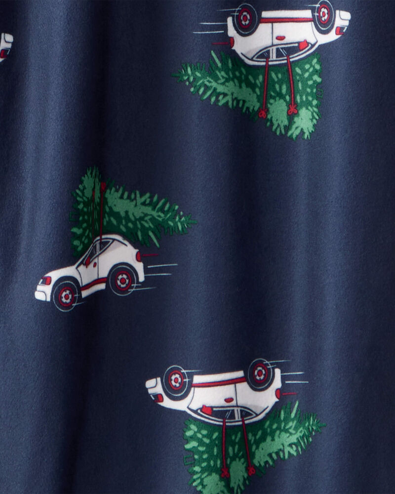 Adult Christmas Cars Loose Fit Pyjama Bottoms- Navy, image 3 of 4 slides