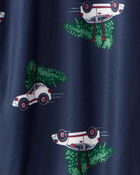 Adult Christmas Cars Loose Fit Pyjama Bottoms- Navy, image 3 of 4 slides