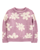 Toddler Floral Mohair-Like Sweatshirt, image 1 of 4 slides