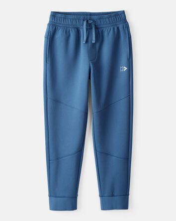 Boys Cotton Active Pants - Blue, 