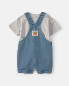 Baby Boy 2-Piece Pixar&copy; Toy Story Denim Overall Set - Medium Wash, image 2 of 5 slides