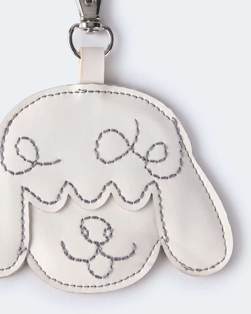 Toddler Girl Poodle Bag Charm - Cream, image 4 of 4 slides