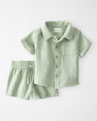 Baby 2-Piece Organic Cotton Gauze Set, image 1 of 4 slides