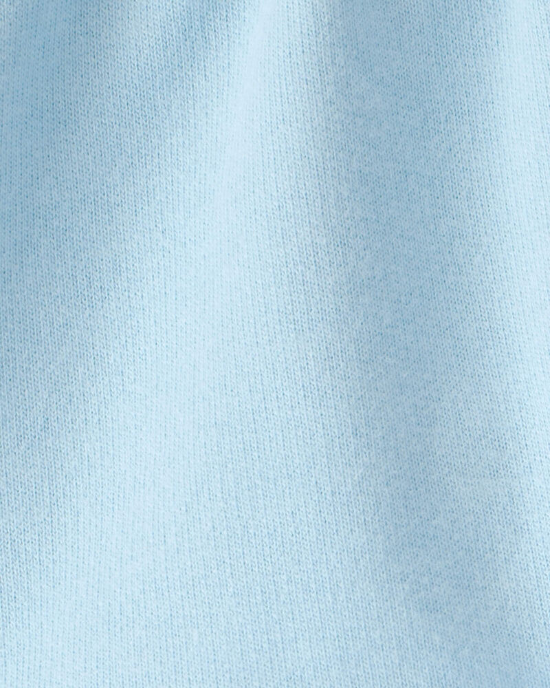 Baby Girl French Terry Shorts - Blue, image 3 of 4 slides