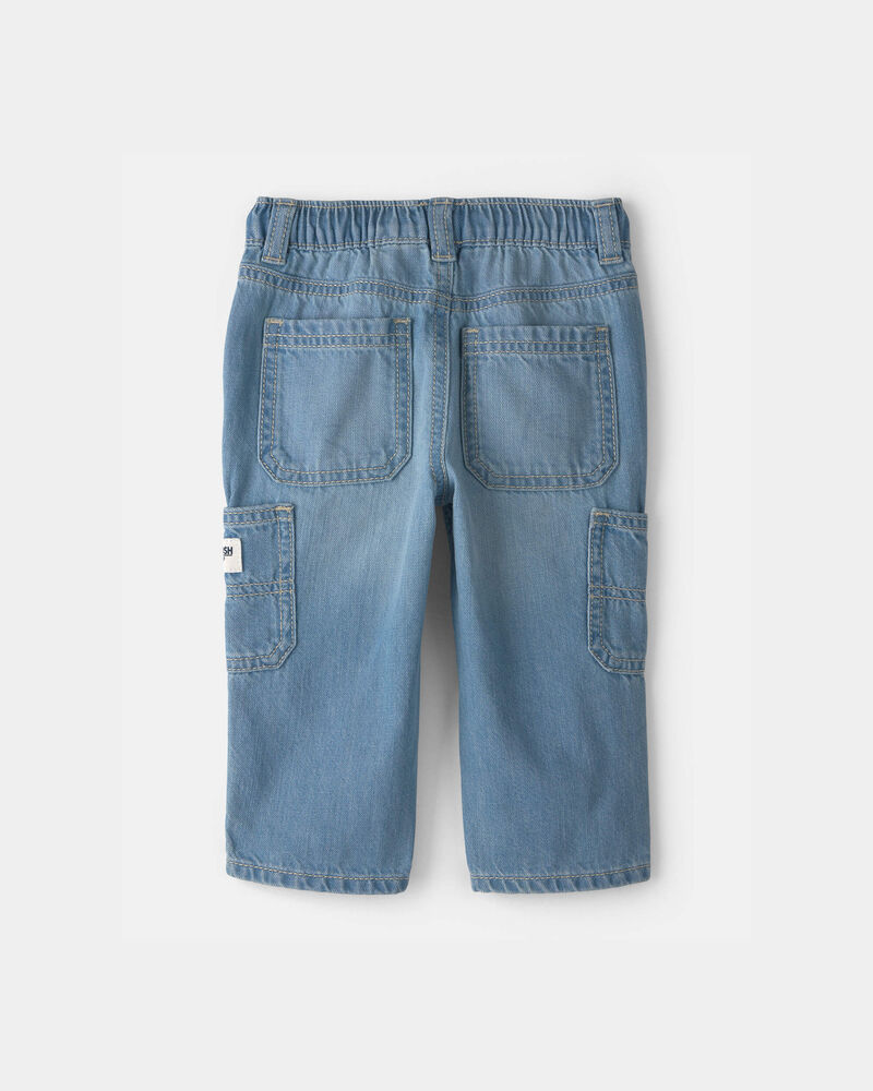 Baby Boy Wide-Leg Carpenter Jeans - Medium Wash, image 2 of 5 slides