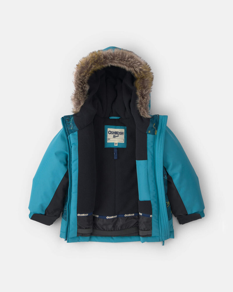 Toddler Boy  2 Piece Dino Snowsuit- Green
, image 3 of 13 slides