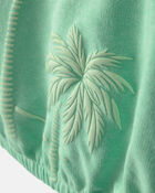 Filles - Haut en jersey bouclette &agrave; motif de palmier - Vert, image 2 sur 3 diapositives