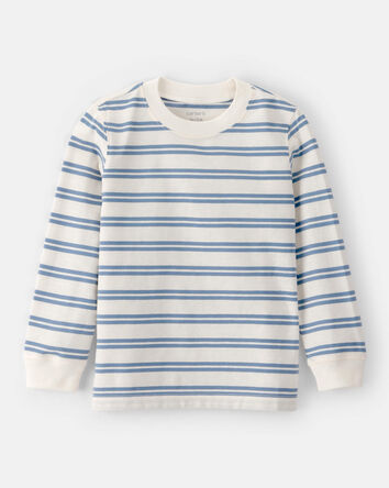Toddler Boy  Striped Long-Sleeve Tee - Blue, 