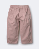 Toddler Girl Pleated Pants - Blush, image 1 of 3 slides