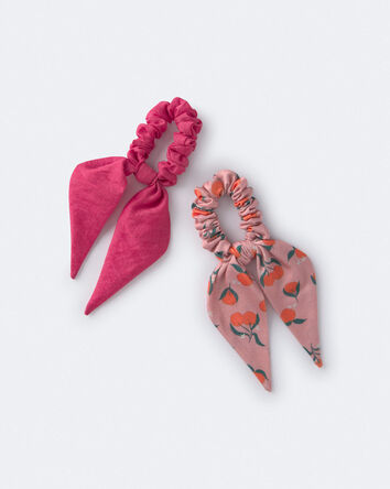 Toddler Girl 2-Pack Bow Scrunchies - Light Blue/Cream, 