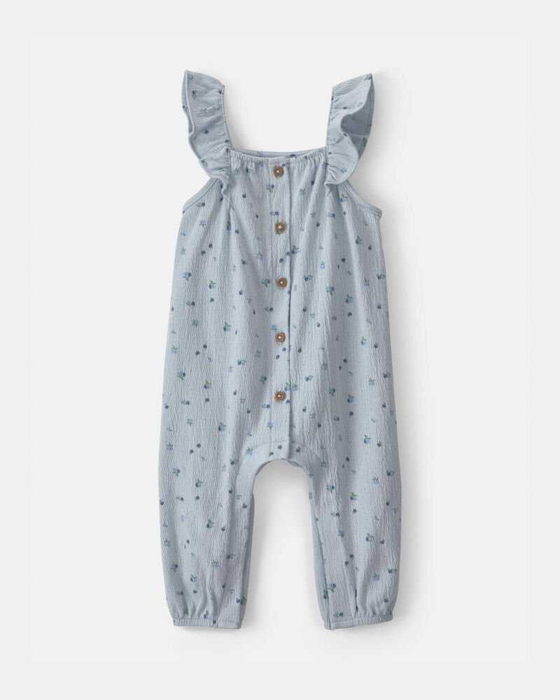 Baby Girl Jumpsuit - Blue, image 1 of 3 slides