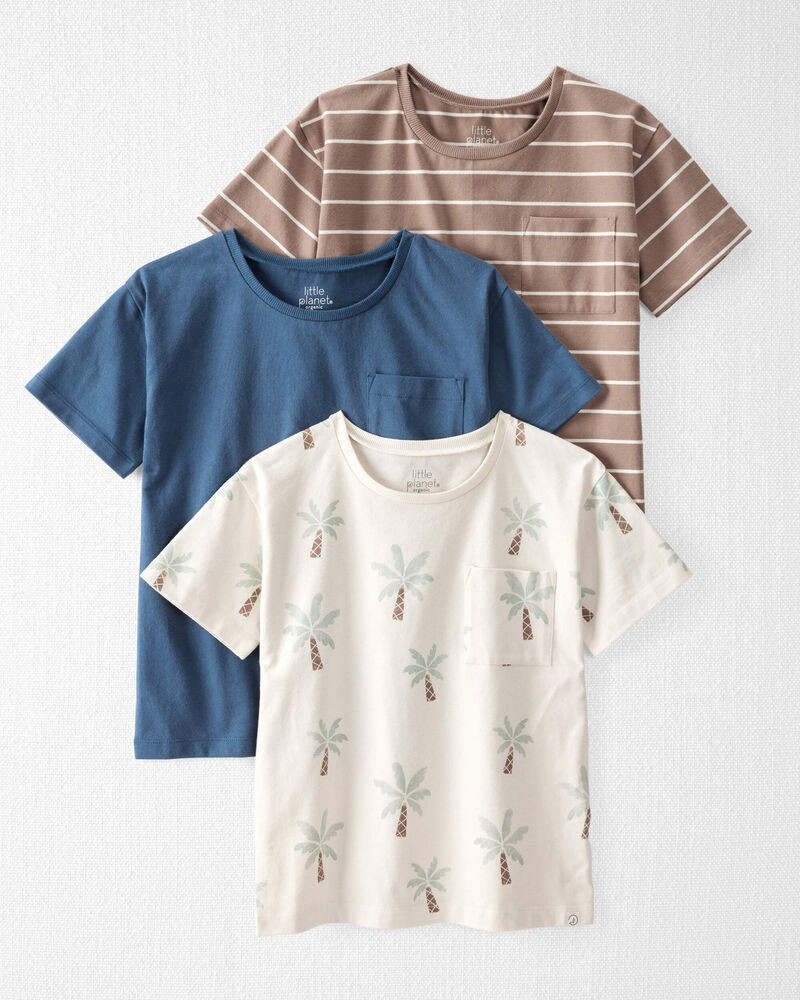 Kid 3-Pack Organic Cotton Tees, image 1 of 6 slides