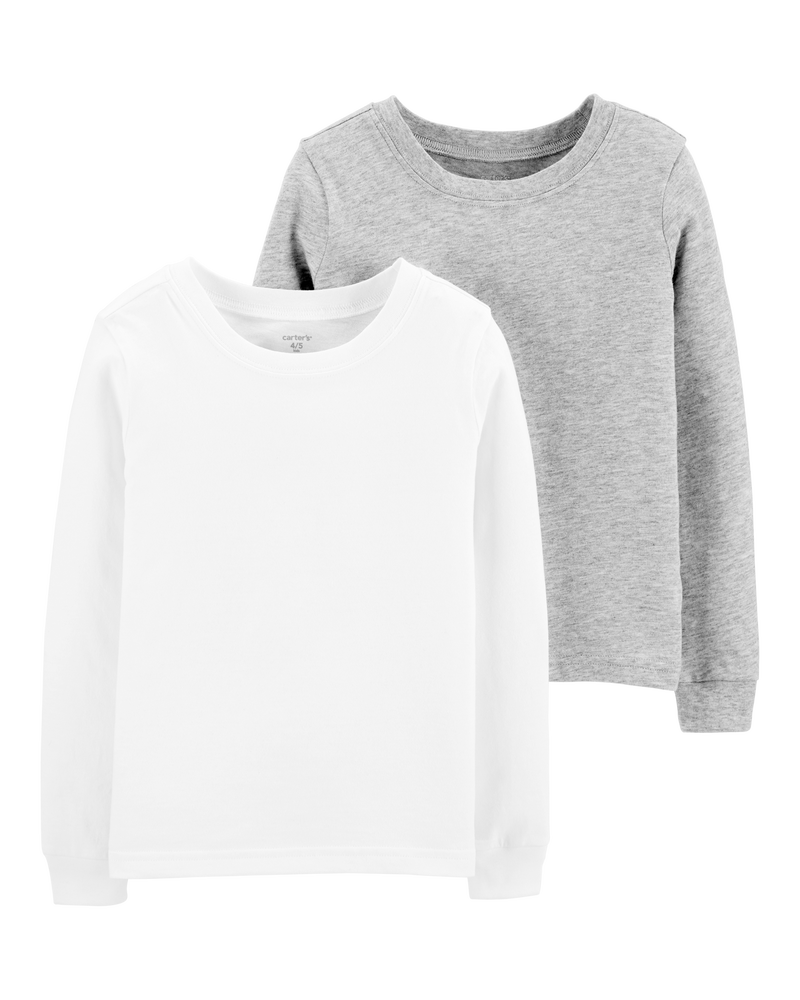 2-Pack Cotton Undershirts, image 1 of 3 slides