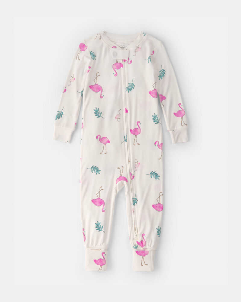 B&eacute;b&eacute; fille - Pyjama 1 pi&egrave;ce Ajust&eacute; PurelySoft - Ivoire, image 1 sur 7 diapositives