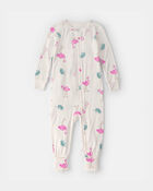 B&eacute;b&eacute; fille - Pyjama 1 pi&egrave;ce Ajust&eacute; PurelySoft - Ivoire, image 1 sur 7 diapositives
