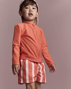 Tout-petit gar&ccedil;on - Short maillot de bain &agrave; rayures - Orange, image 1 sur 7 diapositives