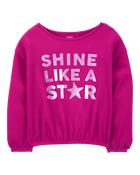 Kid Shine Like A Star Metallic Thermal Top, image 1 of 4 slides