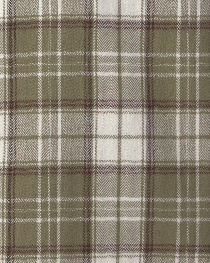 Gar&ccedil;ons - Chemise boutonn&eacute;e en flanelle de coton biologique, image 2 sur 3 diapositives