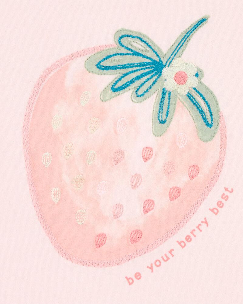 Toddler Strawberry-Print Short-Sleeve Tee , image 2 of 3 slides