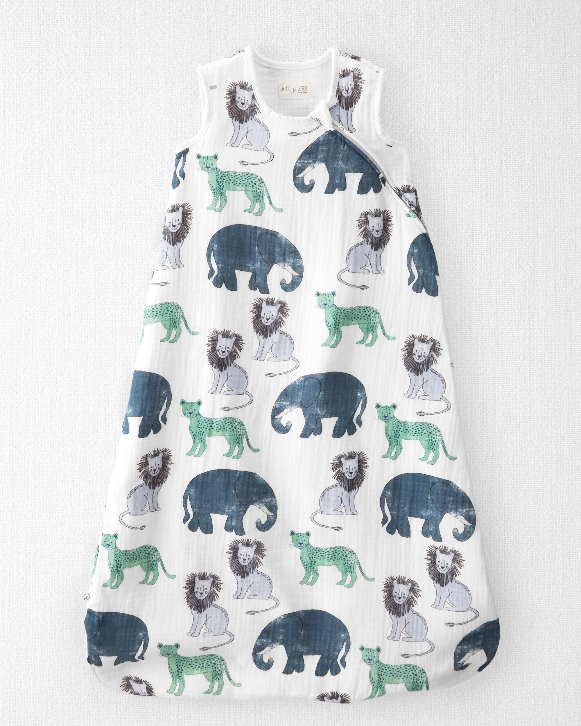 Baby Boys Baby Organic Cotton Gauze Zip Blanket M Little Planet