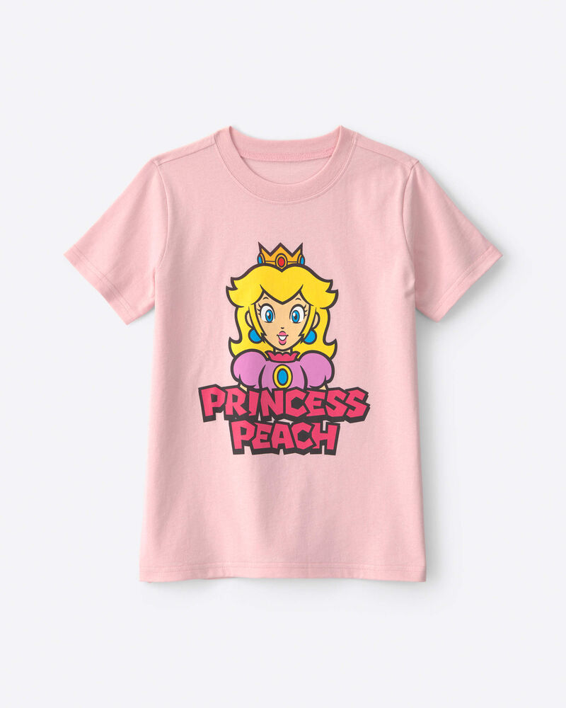 Girls 'Princess Peach' Graphic Tee - Pink, image 1 of 3 slides