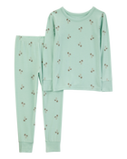 Toddler Palm Tree Print PurelySoft 2-Piece Pyjamas - Mint, image 1 of 5 slides