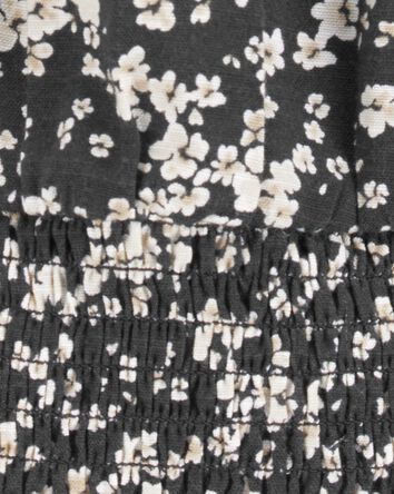 Kid Square Neck Floral Top, 