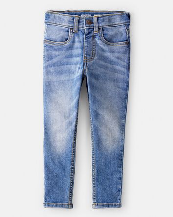 Enfant en bas &acirc;ge Jeans de coupe fuseau &agrave; d&eacute;lavage indigo vif, 