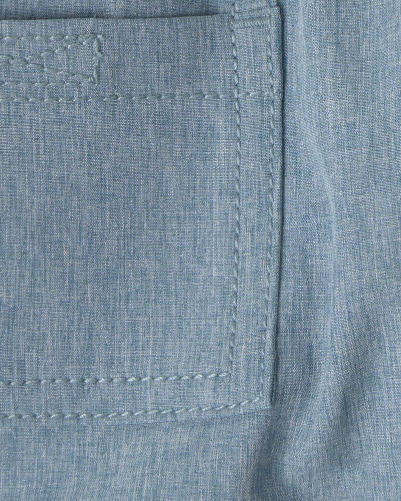 Baby Boy Woven Pocket Shorts - Blue, image 3 of 4 slides