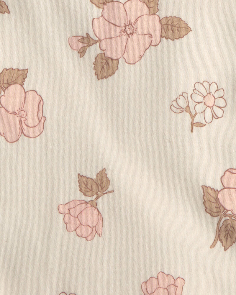 Baby Girl 4-Pack Floral Burp Cloths, image 2 of 2 slides