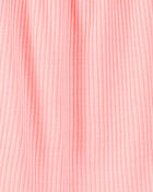 Filles - Pyjama 2 pièces décontracté de couleur unie - Corail, image 2 sur 3 diapositives