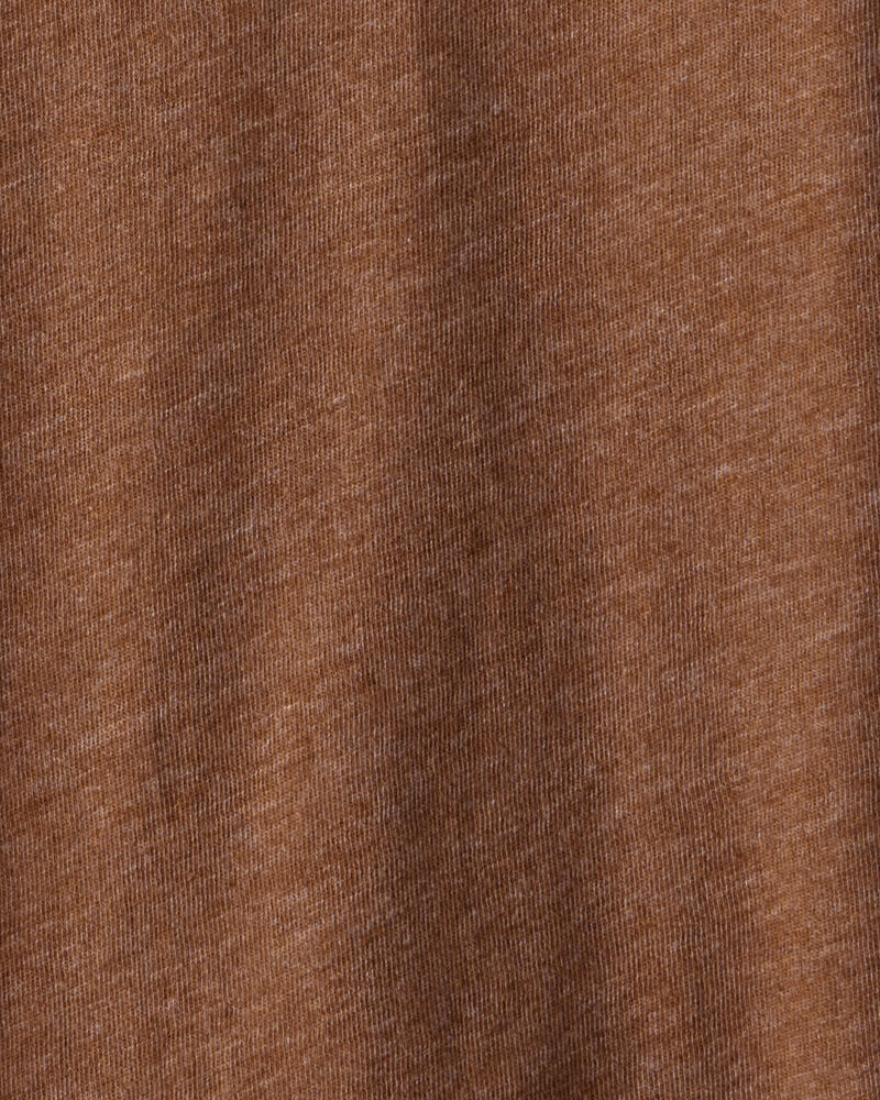 Boys Solid Long-Sleeve Tee - Brown, image 2 of 3 slides