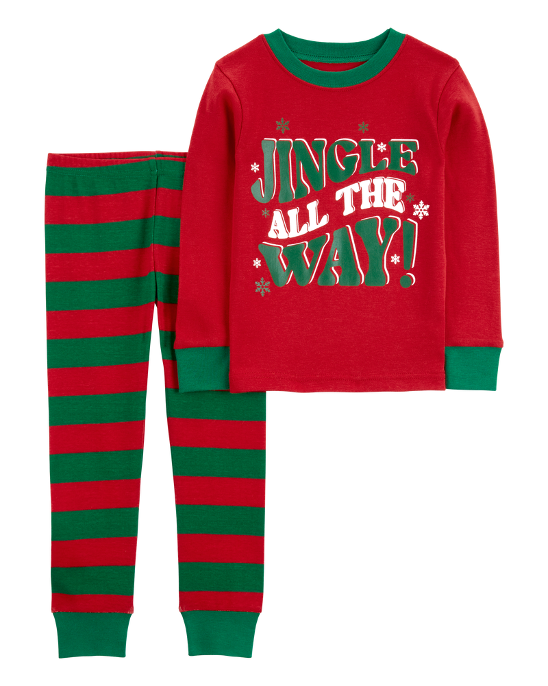 Toddler Boys Toddler 2 Piece Christmas Jingle All The Way 100 Cotton Snug Fit Pyjamas 3T Carter s